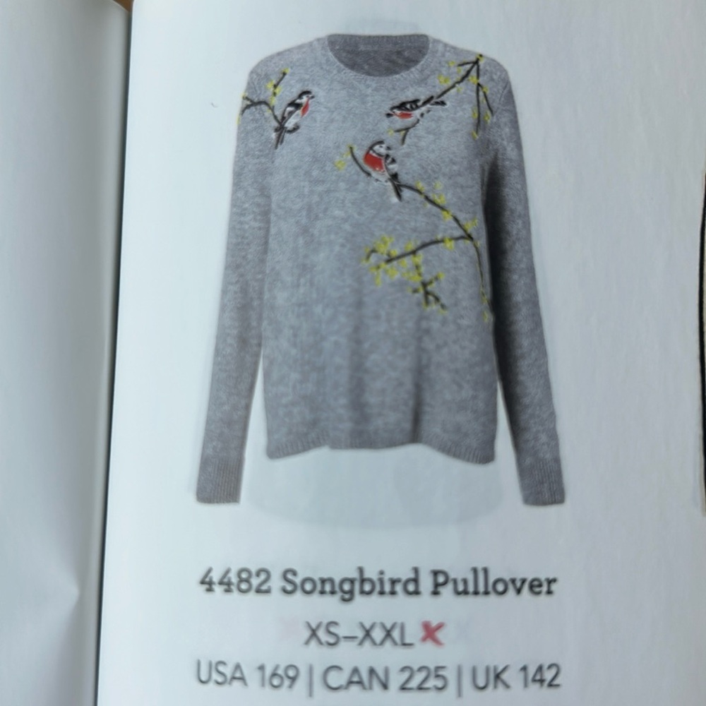 Cabi songbird pullover